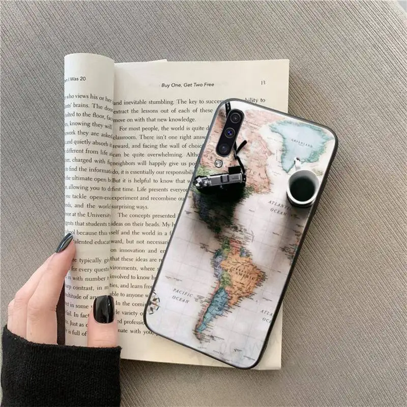 

World Map Travel travel cover Phone Case For Samsung galaxy S 9 10 20 A 10 21 30 31 40 50 51 71 s note 20 j 4 2018 plus