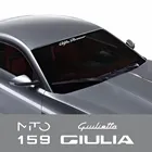 Виниловая пленка на лобовое стекло для Alfa Romeo Giulietta Giulia MiTO 159 147 156 Sportiva Stelvio AutoTuning