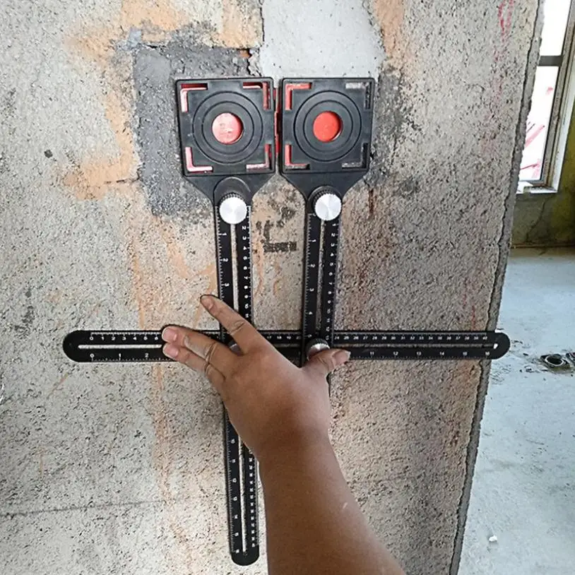 

Ceramic tile hole locator universal adjustable tool mason glass fixed hole punching multifunctional tiling artifact