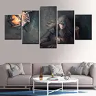 Картины на холсте, 5 шт., HD Темные души, 3 огненного вратаря, настенный художественный печатный плакат, гостиничный модульный для гостиной, домашний декор