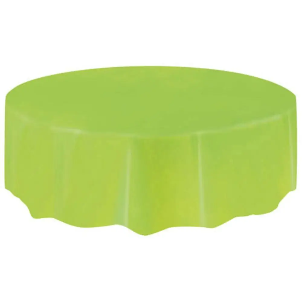 Одноразовая Пластиковая скатерть для стола большая круглая однотонная салфетка