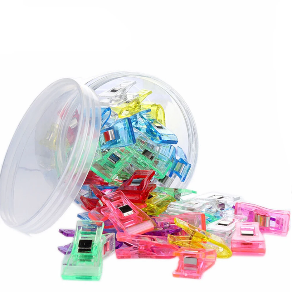 Красочные пластиковые зажимы для шитья рукоделия одеяла переплета модный