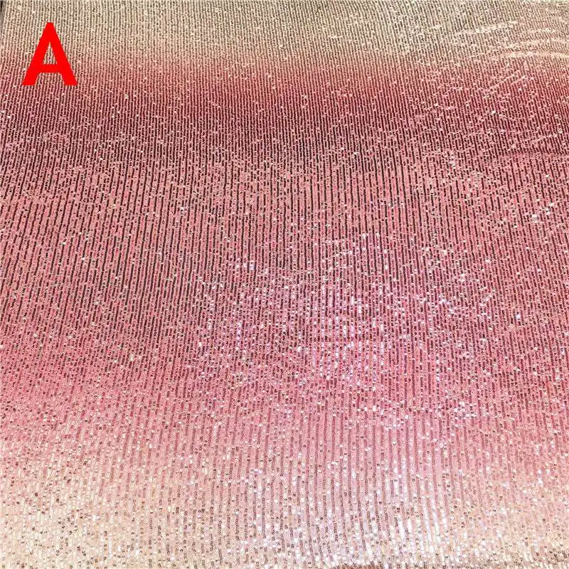 A GLace 1Y/Лот Новая мода зашифрованные градиентные Блестки Ткань для платье для девочки Свадебные украшения Аксессуары TX1301 - Цвет: A