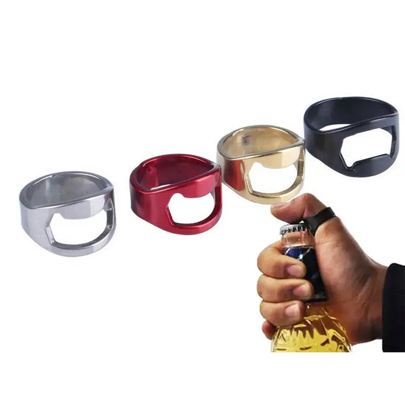 Творческий Портативный кольцо открывалка для бутылок весело новинка питья пива