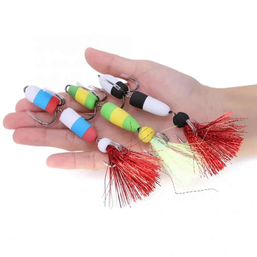 

3Pcs Fishing Lure Foam Swimbait Wobbler Insect Artificial Colorful Soft Tackle Baits Fishing Baits Soft Fishing accessories