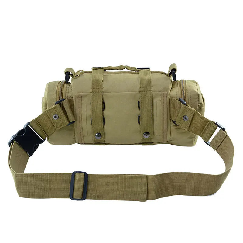 Molle Military Tactical Waist Bag Camping Traveling Hiking Climbing Nylon Shoulder Pack Pouch Outdoor Sports Hunting Gym Bag