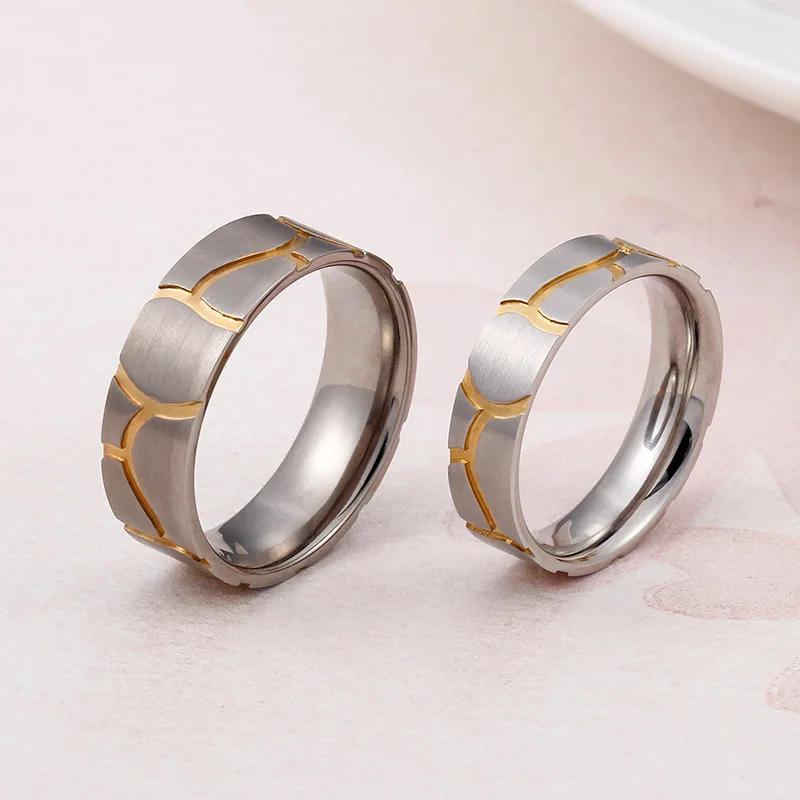 

Wholesale Titanium Steel Rings Accessories Jewel Shell Ring Fashion Jewelry Engagement Valentine Lover Couples Party Gifts