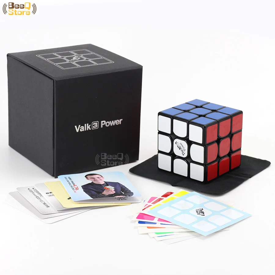 3x3 Mofangge valk3 мощный магический куб 3 слоя головоломка Magico Cubo Black Stickerless WCA конкурсная