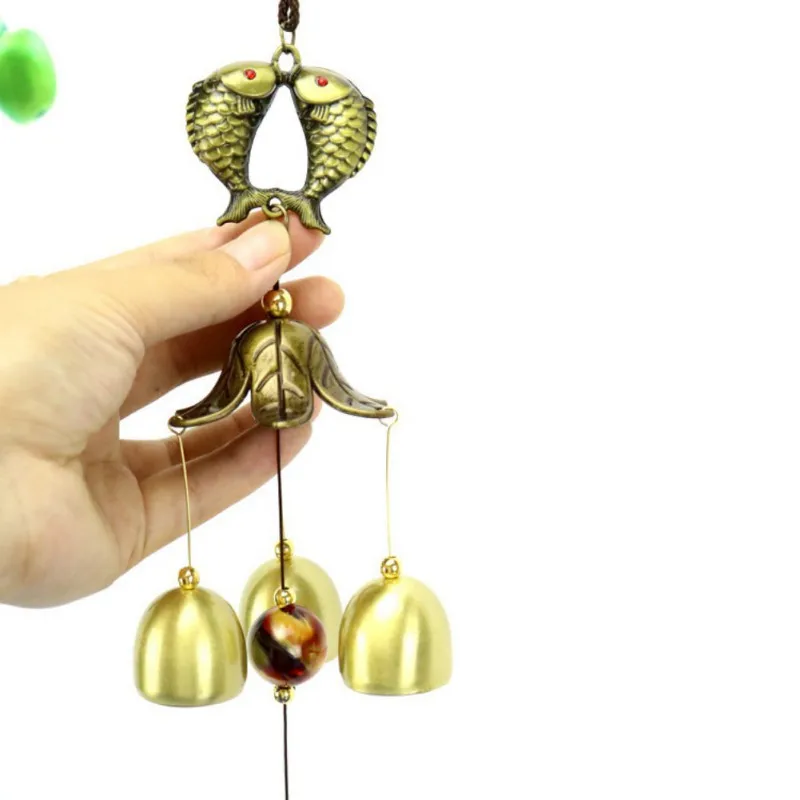 

Golden Retro Wind Chimes Copper Bells Outdoor Yard Garden Antique Bronze Wind Chimes Crafts Hanging Kids Room Home Decoration