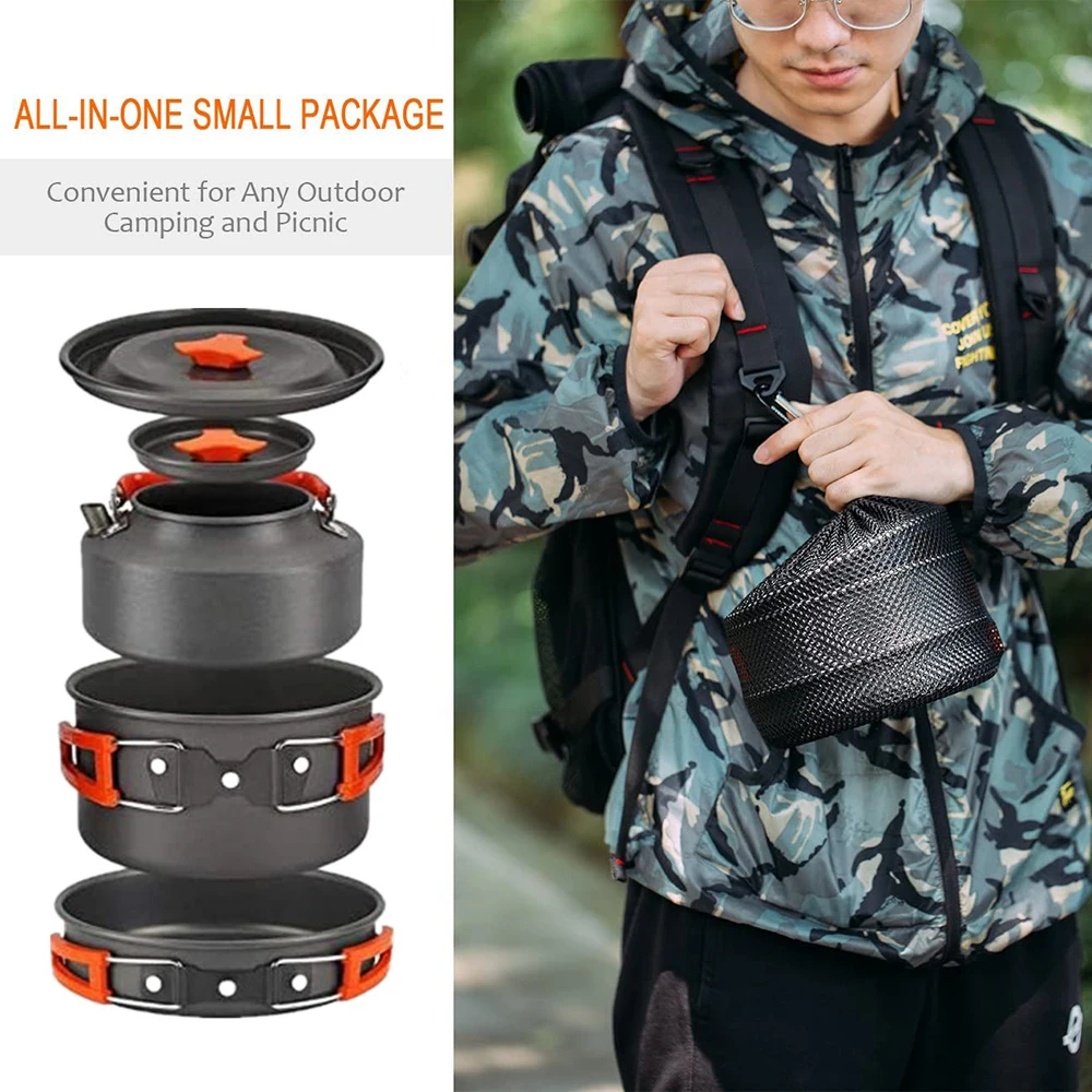 Набор посуды ONLIVING для кемпинга уличный набор приготовления пищи на кастрюлях