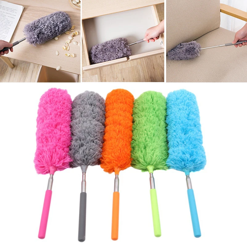 

Microfiber Duster Brush Adjustable Extendable Hand Dust Cleaner Stretch Feather Home Car Furniture Household Cleaning Tool Brush
