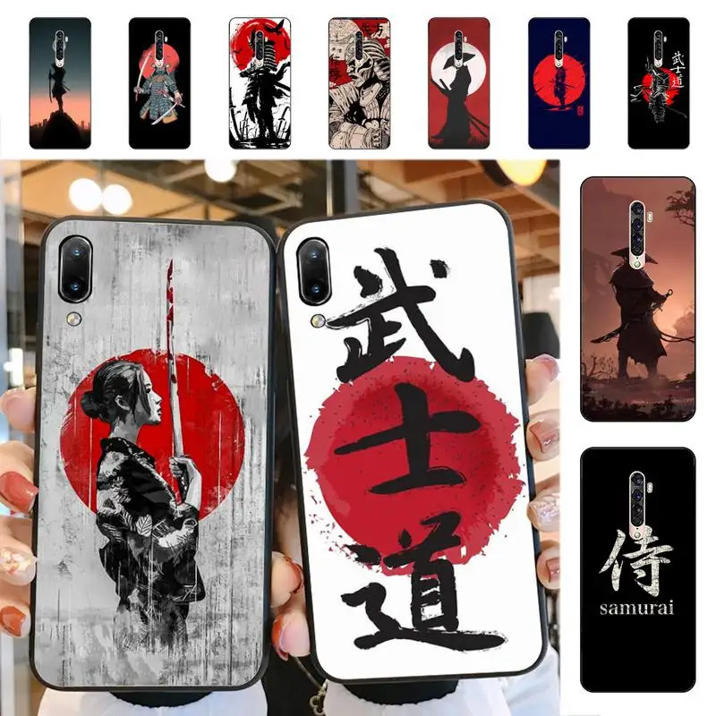 

YNDFCNB Japan The samurai Ninja Phone Case for Vivo Y91C Y11 17 19 17 67 81 Oppo A9 2020 Realme c3