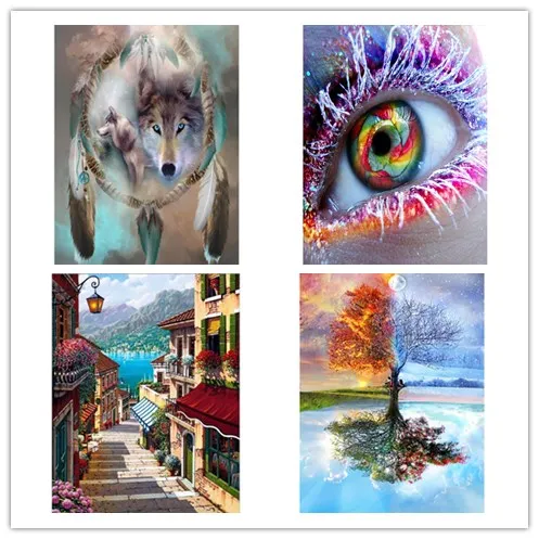 5D Diy полная круглая алмазная живопись наборы для вышивки крестом Алмазная