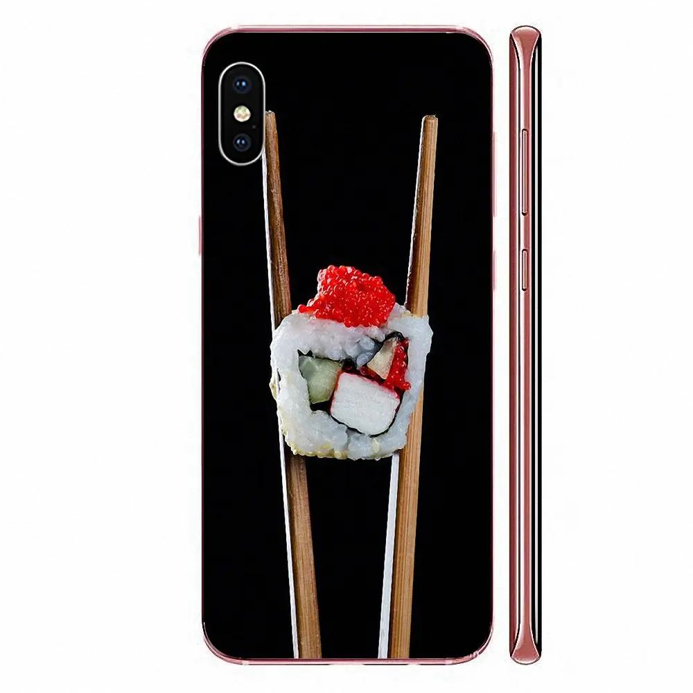 Для Samsung Galaxy Note 8 9 10 Pro S4 S5 S6 S7 S8 S9 S10 S11 S11E S20 Edge Plus ультра мягкие ТПУ чехлы Capa Sushi Love Food |