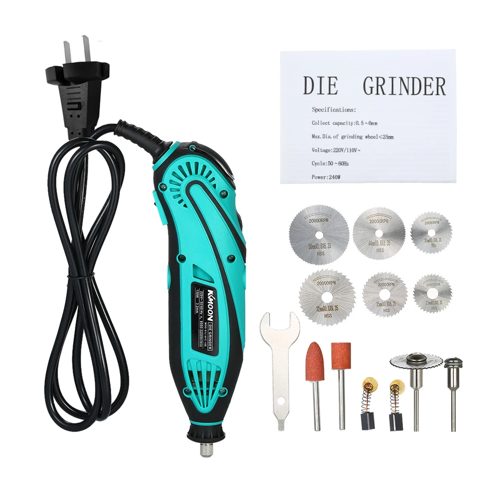 

KKmoon Electric Grinder Set Electric Drill Grinding Rotary Tool 12pcs Accessories Milling Polishing Drilling Engraving Tools