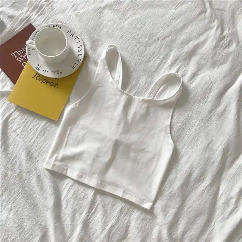 

Short suspender for women's spring and summer 2021 new Korean black underclothing sleeveless top
