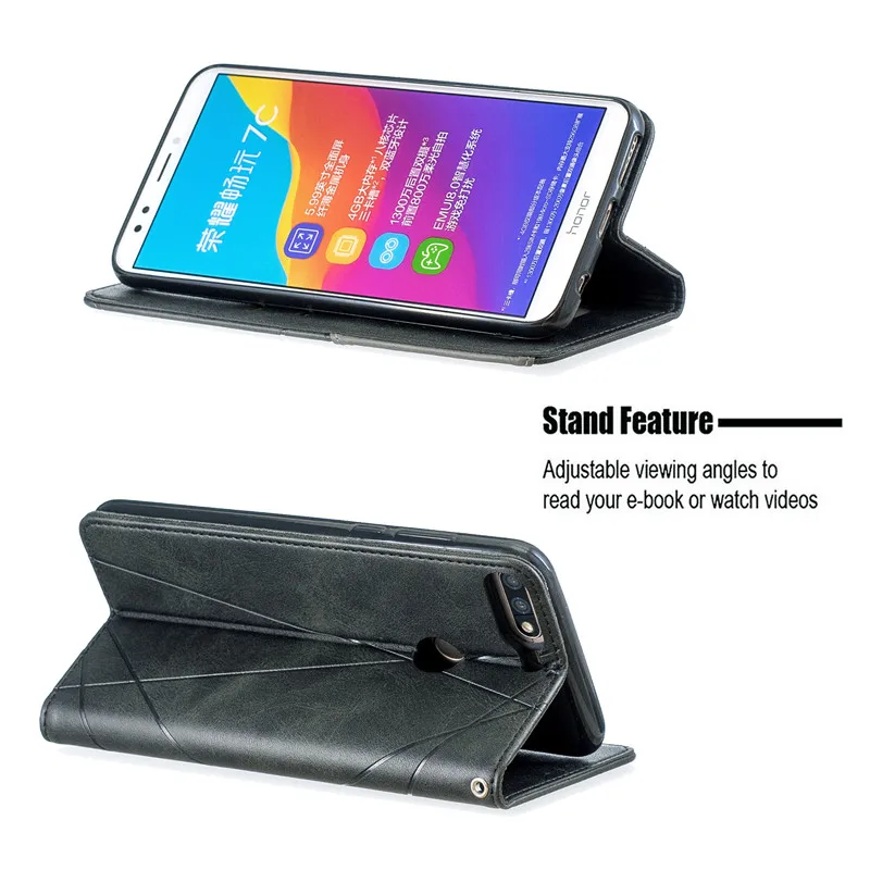 honor 7c case huawei honor 7c aum l41 case magnet flip case for huawei honor 7c russian version 7a cover 5 7 leather phone case free global shipping