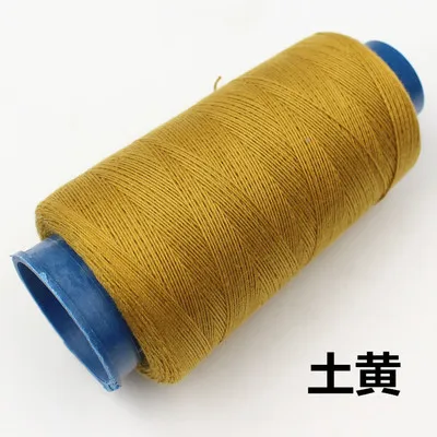 Yellowish 20 S/3 высокоскоростная катушка многоцветная швейная нить 1400Y промышленная швейная нить для машины, используется: плотная ткань/Деним/джинсы/холст - Цвет: Yellowish