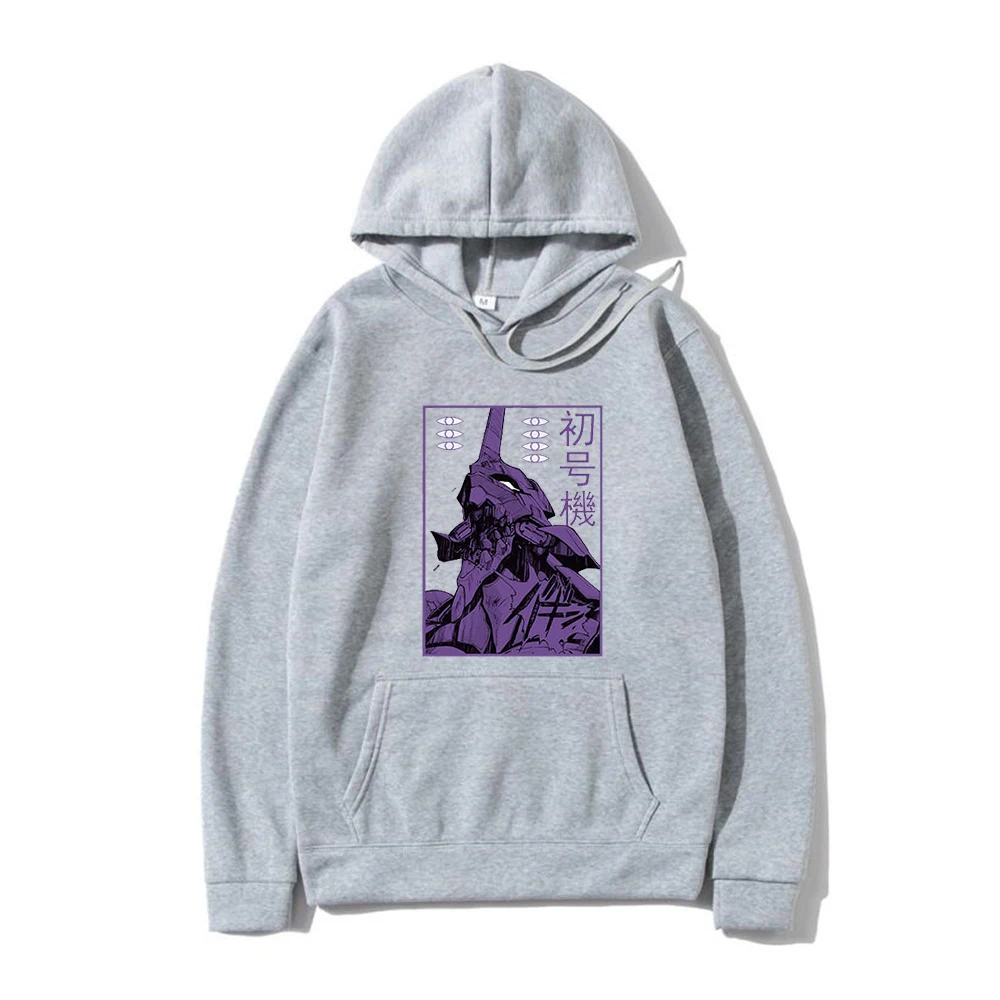 

evangelion hoodies Japanese anime pull vetement homme adult oversize sweat capuche manga evangelion anime hoodies men vetement