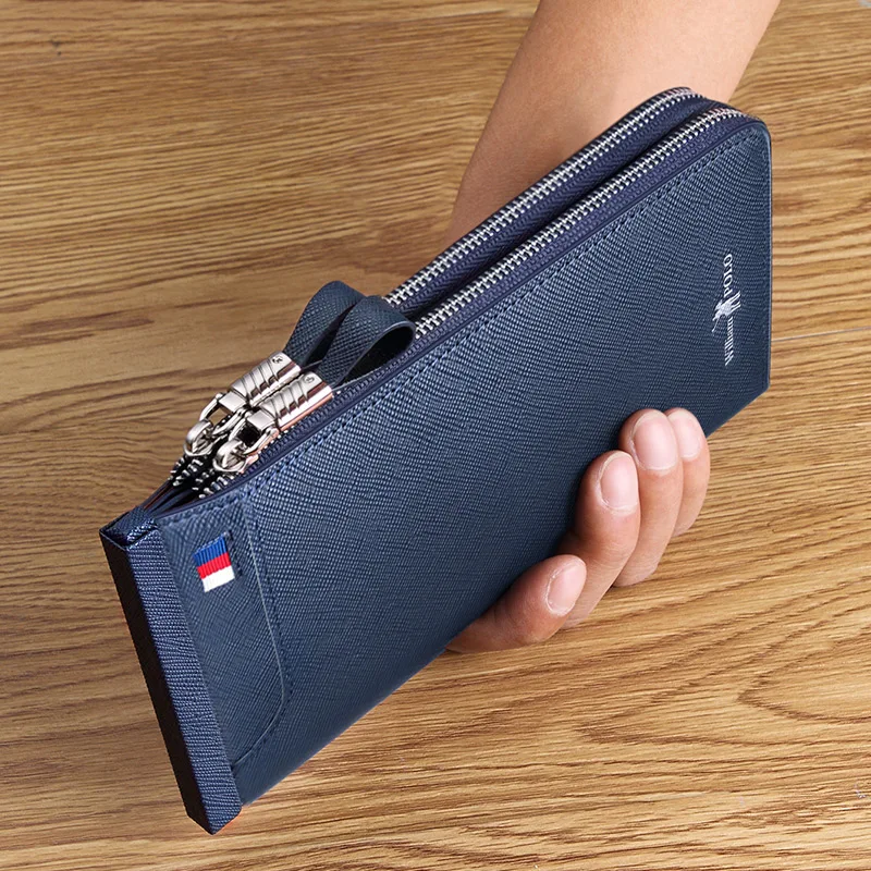 Мужские кошельки с отделением для карт и посылка мужские длинные много кожа