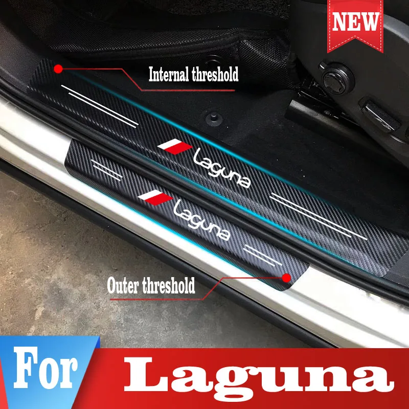 

Car Stickers For Renault Laguna Door Sill Plate Threshold Protector Stickers Decal Board Sticker Pedal Cover Trim Styling Access