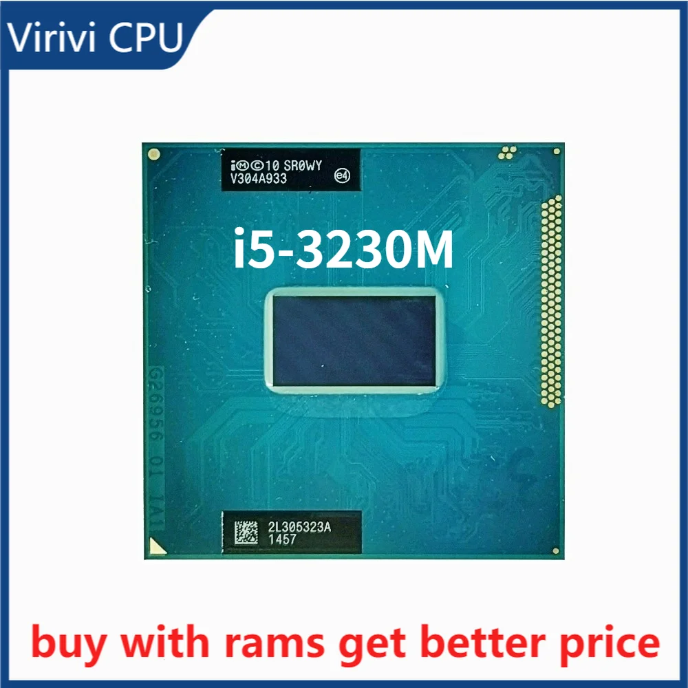 Процессор Intel Core i5-3230M i5 3230M SR0WY 2 6 ГГц двухъядерный четырехпоточный 3 МБ 35 Вт разъем