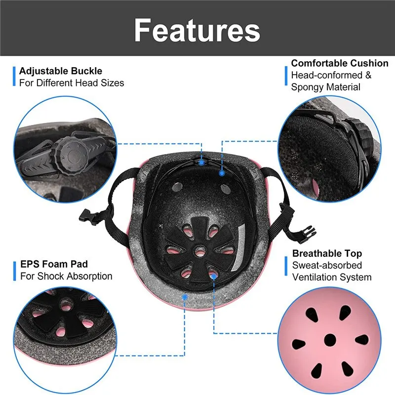 Велосипед детский Дневной защитный шлем Взрослый подростковый велосипед Скутер