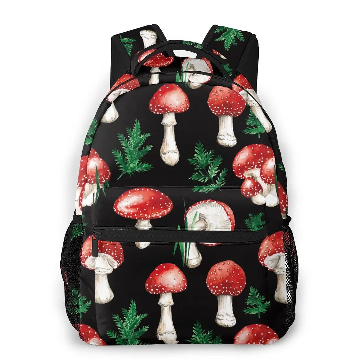 Red Mushrooms Backpack Unisex Bag Fashion Backpack For Travel Teenager Girl Shoulder Bag Mochilas