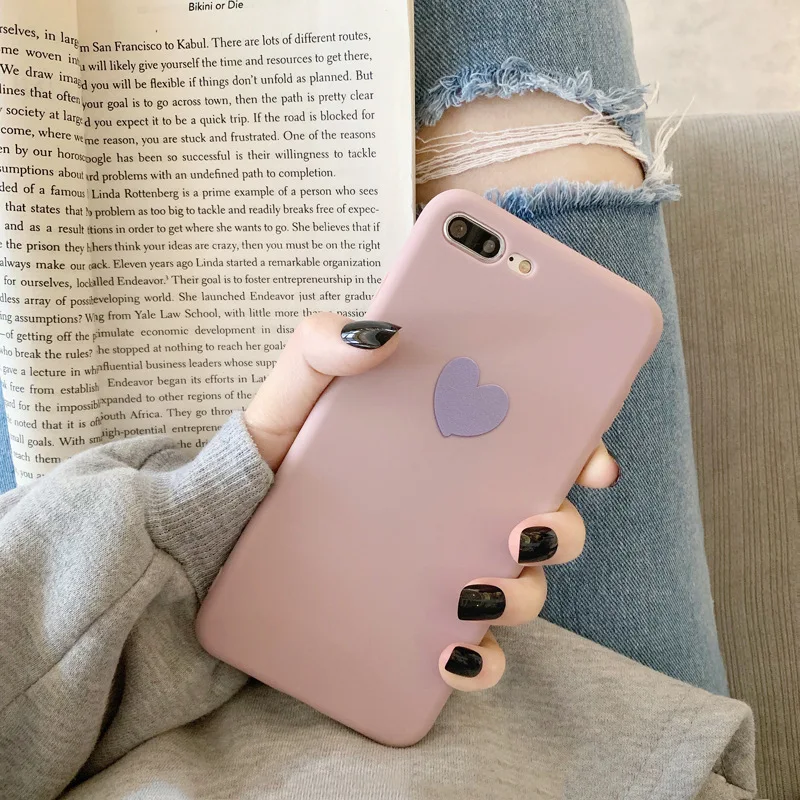 Силиконовые чехлы для телефонов iPhone 7 XR 11 Pro одноцветные Чехлы пар 6 6s 8 Plus X XS Max