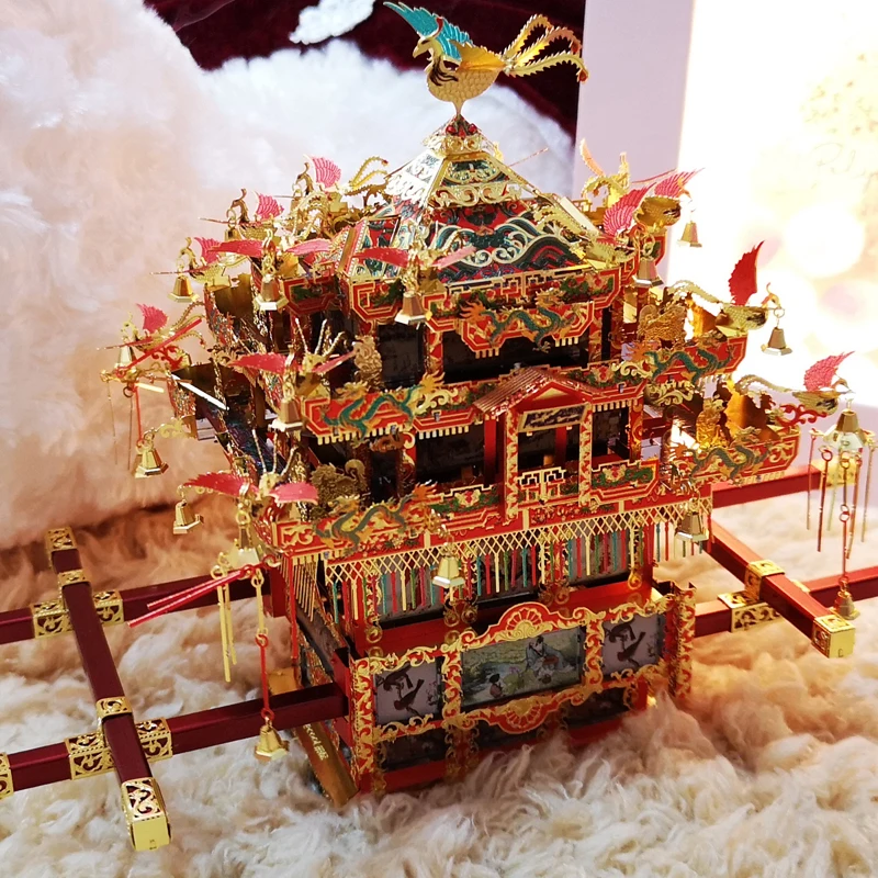 Детский металлический 3D-пазл Piececool для девичьего седана стула 288 шт. 4 листа |