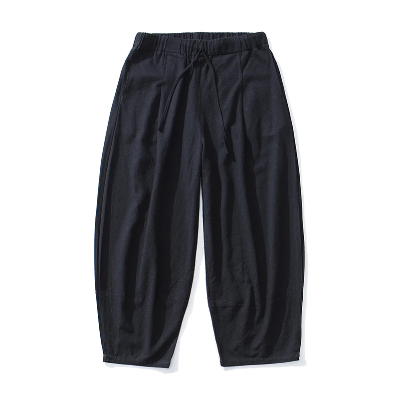 

New Men's Solid Color Harem Pants Harajuku Style Men Loose Ankle-Length Trousers Streetwear Male Casual Pants Large Size 5XL