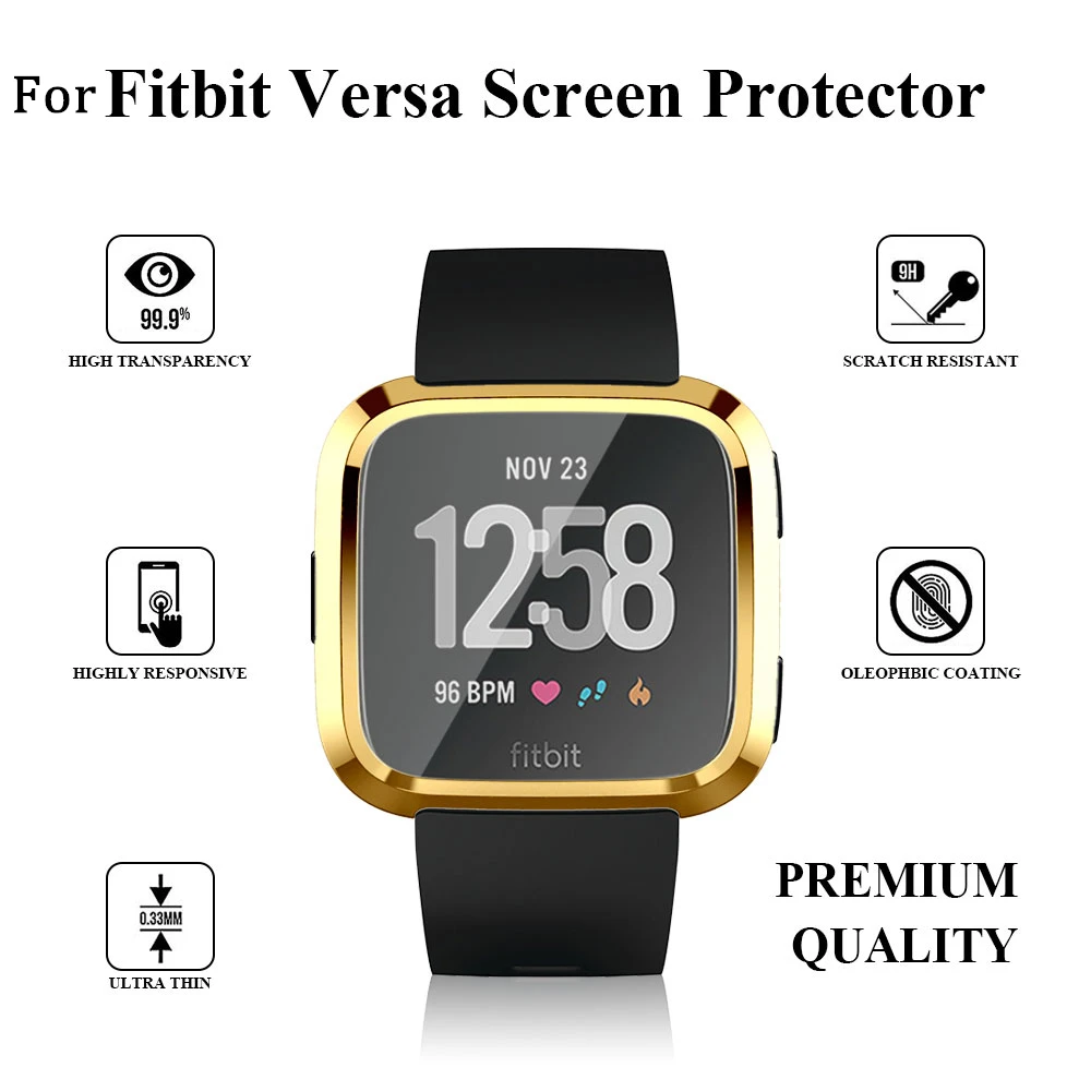 Защитный чехол с поворотом на 360 градусов для Fitbit Versa Band покрытием подходит Bit 2/3