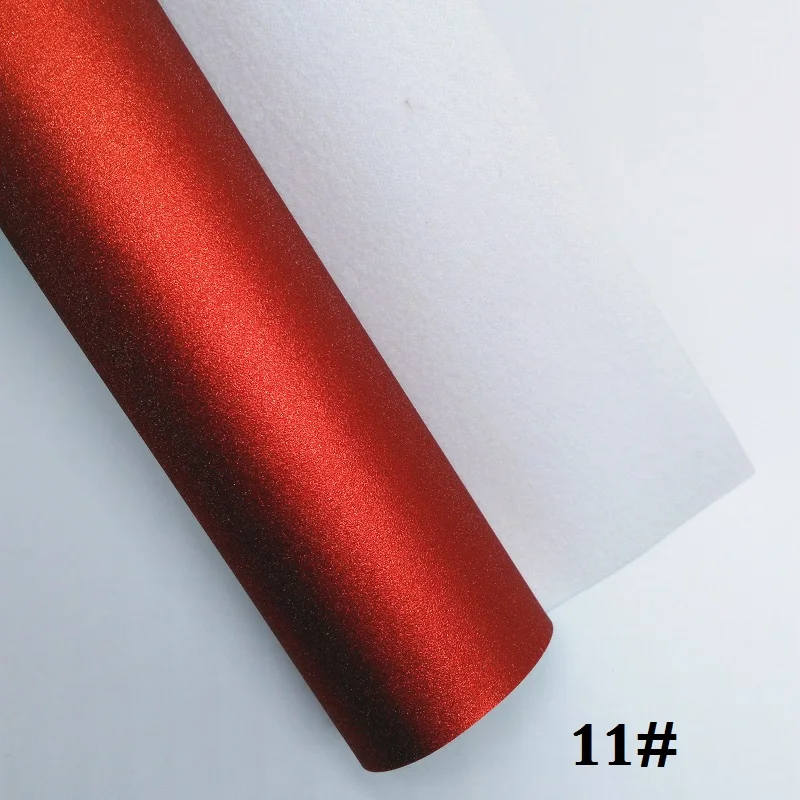Glitterwishcome 21X29 см A4 размер винил для матовой блестящей кожи Fabirc искусственная кожа листы для бантов, GM312A - Цвет: 11