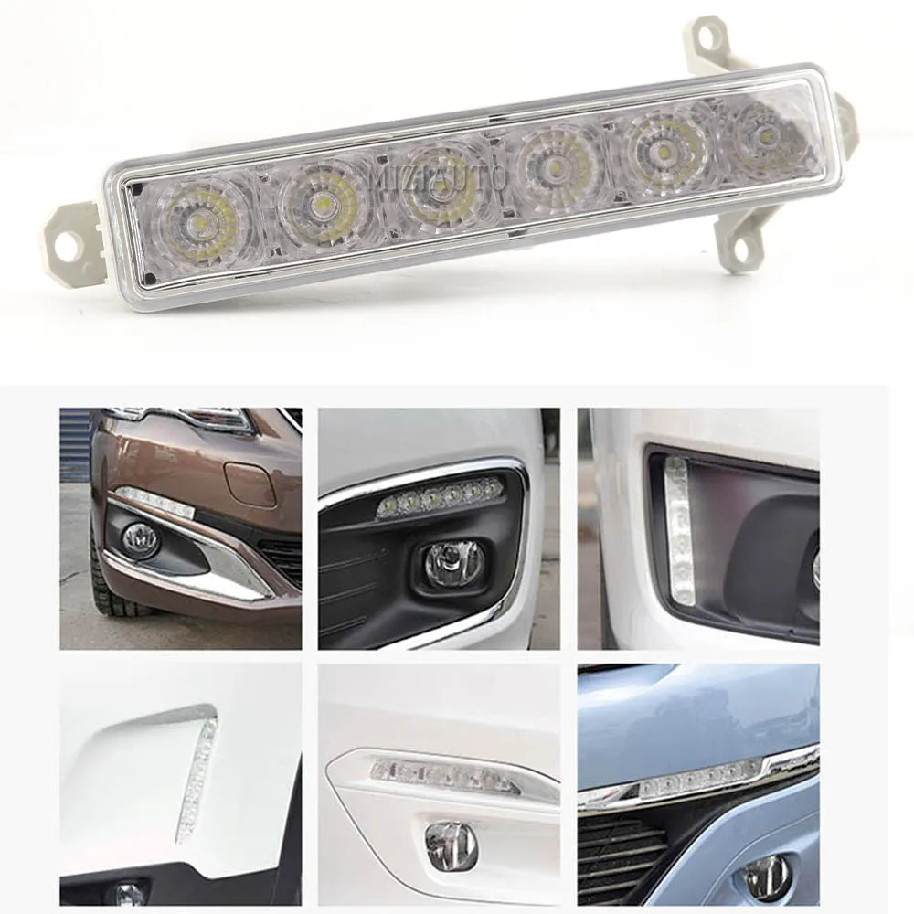 6 светодиодный автомобильные фары для Peugeot 308 DRL Citroen C1 2006 17 C3 2015 19 C Elysee 2016