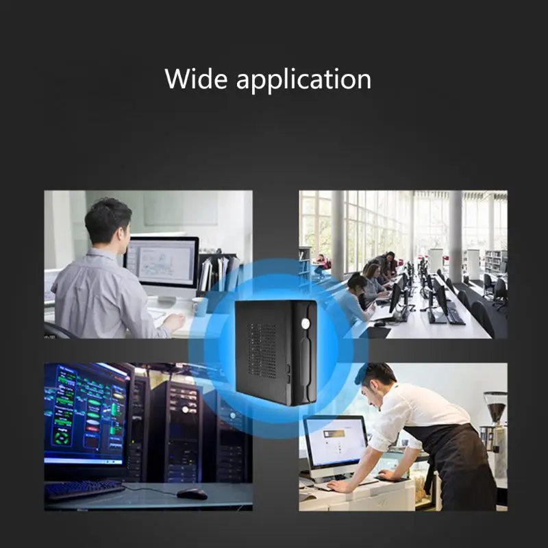 

C5AB Desktop Power Supply Gaming HTPC Host Enclosure Mini ITX Computer Case Chassis