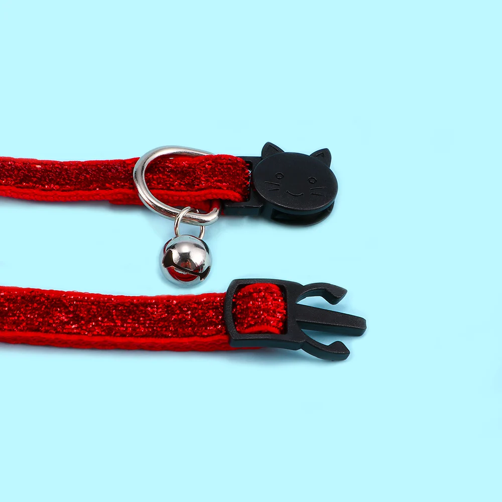 Pet Cat Collar Neck With Bell Buckle Personalized For Kitten Supplies Cute Safety practical lovely universal | Дом и сад