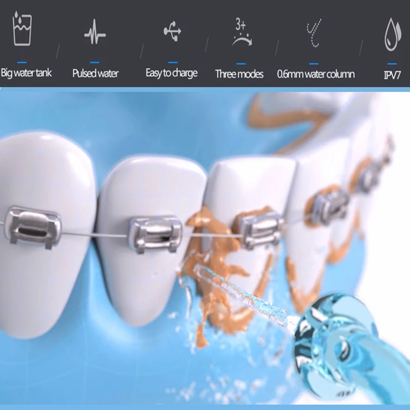 Ирригатор для полости рта водный Флоссер портативный очиститель зубов ирригатор