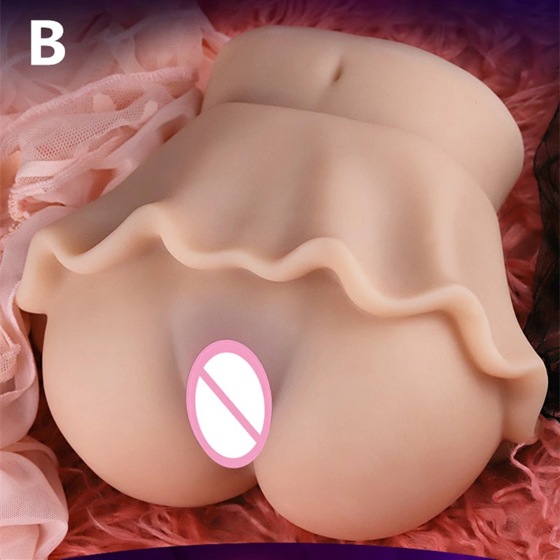 Newest! 3D Beautiful Big Butt Male Masturbator Real Vagina And Anal Double Hole Ass Sex Doll Adult Products Shop | Красота и здоровье