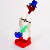 creative non stop liquid drinking glass lucky bird duck bobbing magic prank toy