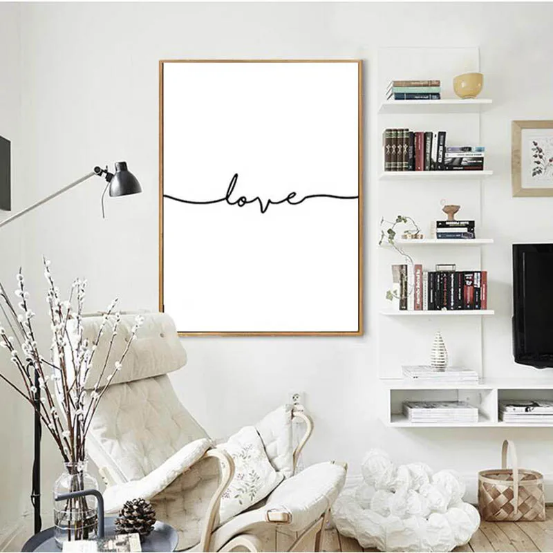 Черно белые постеры и печати с цитатами минималистичные парусиновые настенная