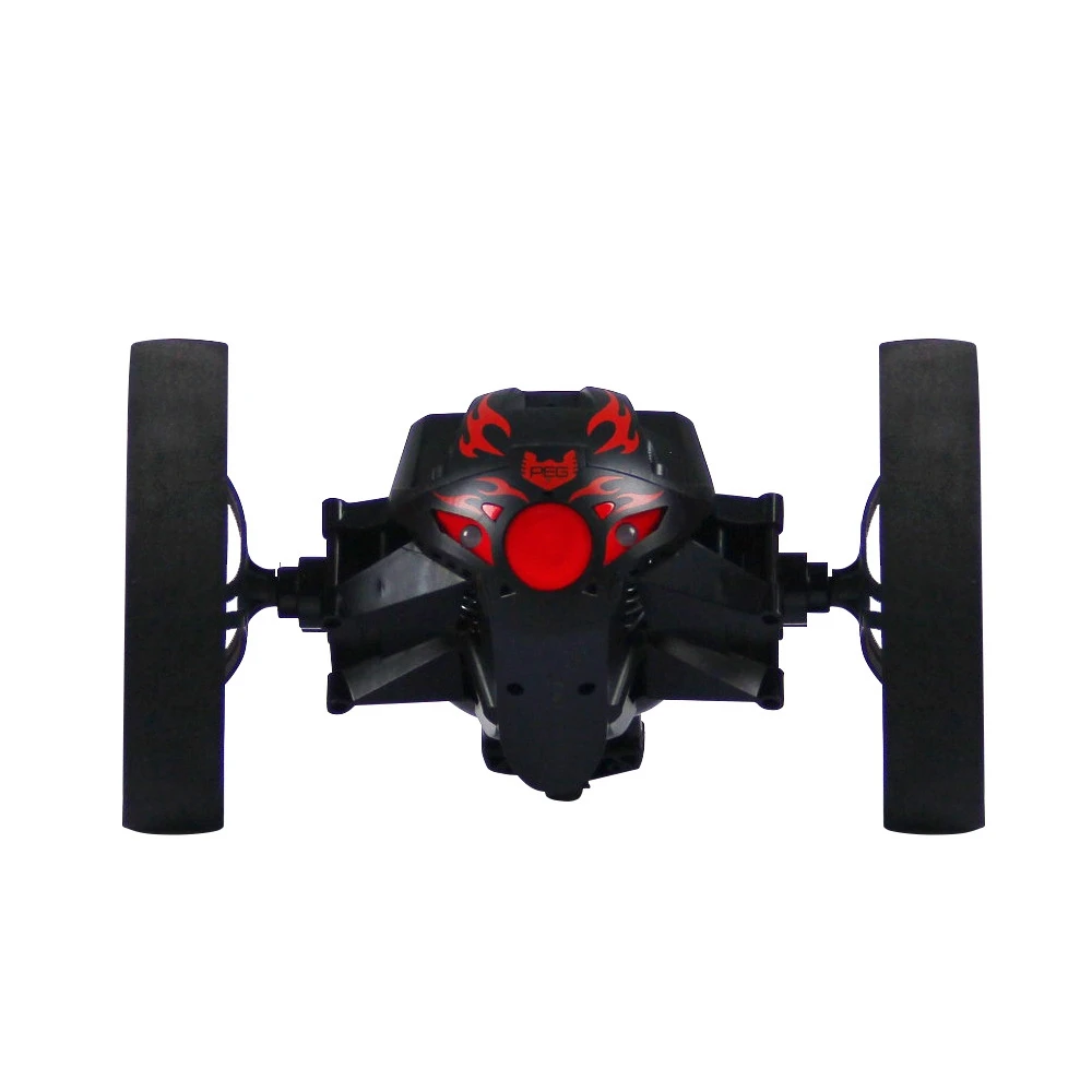 Jumping Bounce Mini Cars 2 4 ГГц RC Car с гибкими колесами вращающийся музыкальный светодиодный
