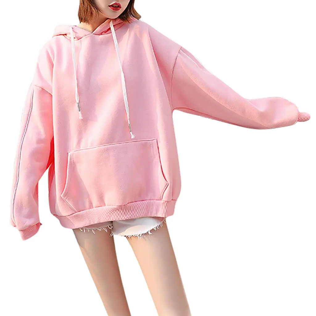 Женский Однотонный свитер SAGACE осенне зимний свободного кроя с завязками на