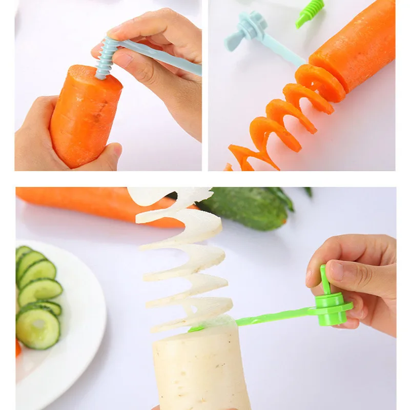 1 шт. морковь спиральный резак для овощей картофеля измельчитель нож
