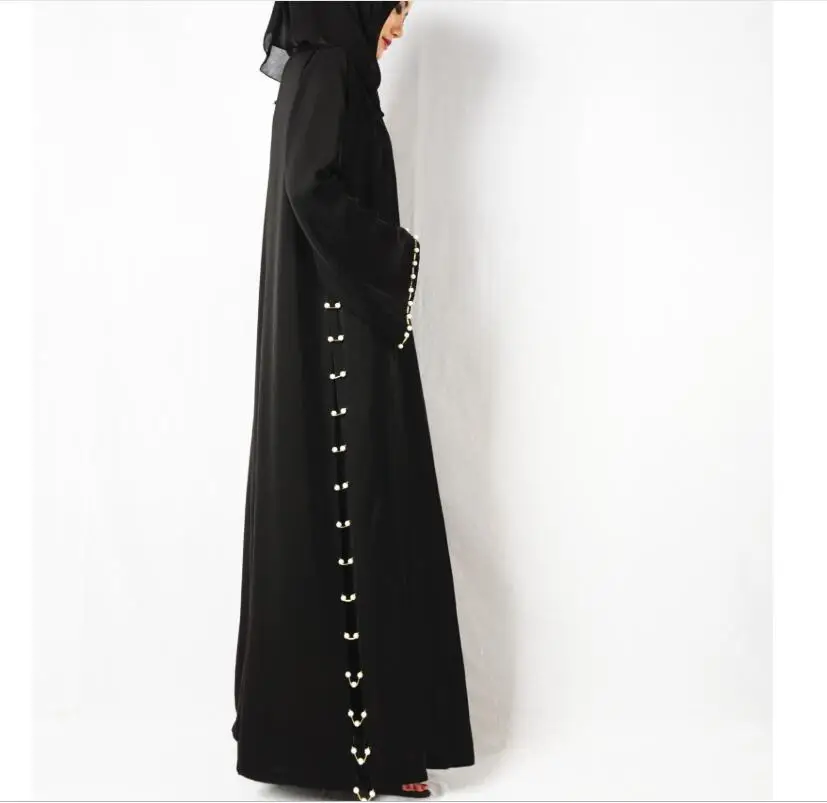 Одеяние мусульмане Femme женские abaya Pakistan мусульманские платья черные Moslim Jurken с длинными рукавами bou Marocain Саудовская Аравия Jalaba