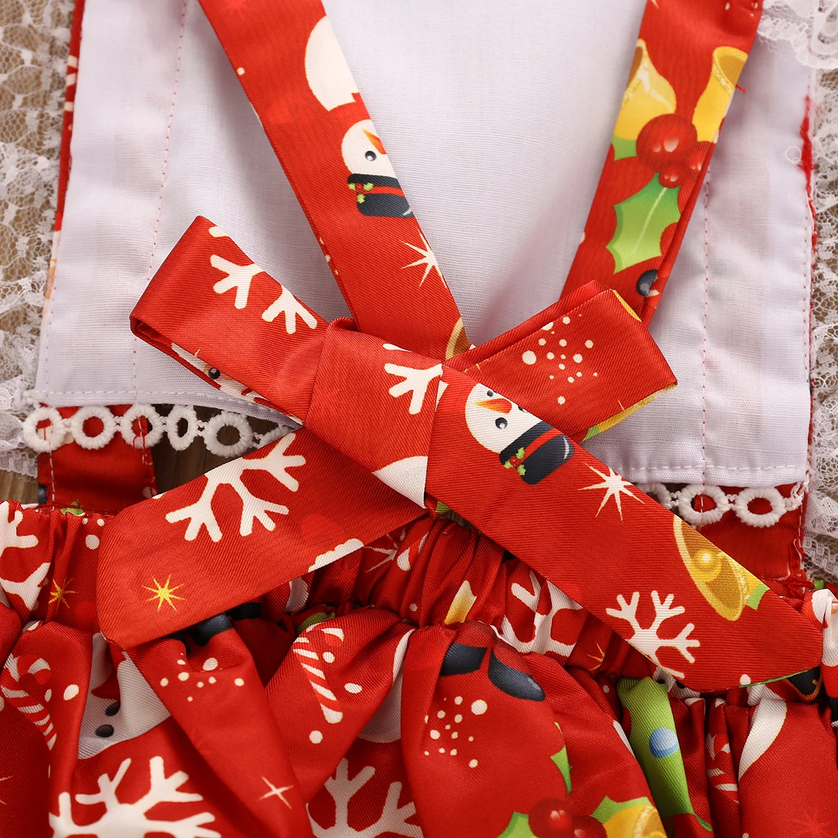 Рождественский комбинезон для новорожденных девочек и мальчиков 0-24 м кружевные