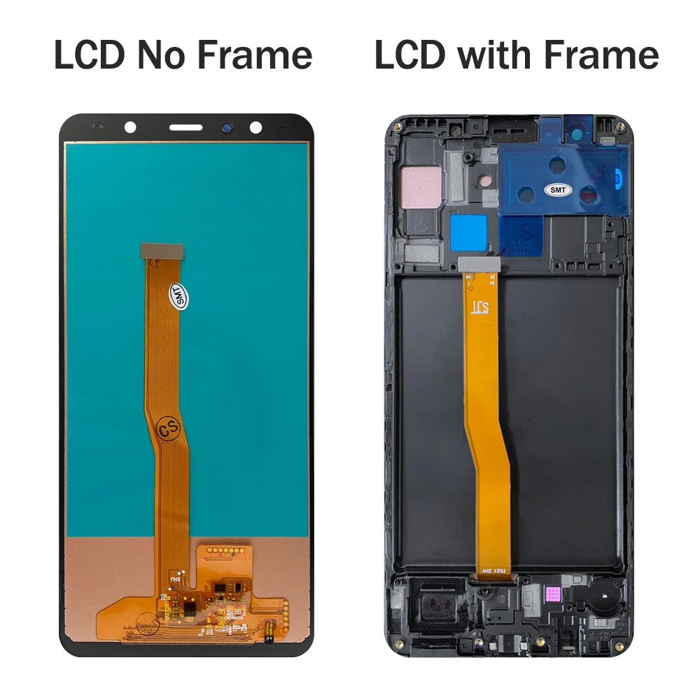 100% протестированный ЖК дисплей A750 для Samsung Galaxy A7 2018 SM A750F A750FN A750G с сенсорным