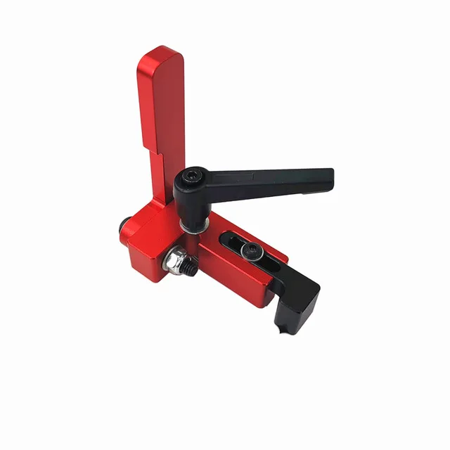 Алюминий 75 мм высота Miter Track T-track стоп раздвижные кронштейны Miter Gauge забор разъем для деревообработки верстак DIY инструмент - Цвет: Зеленый