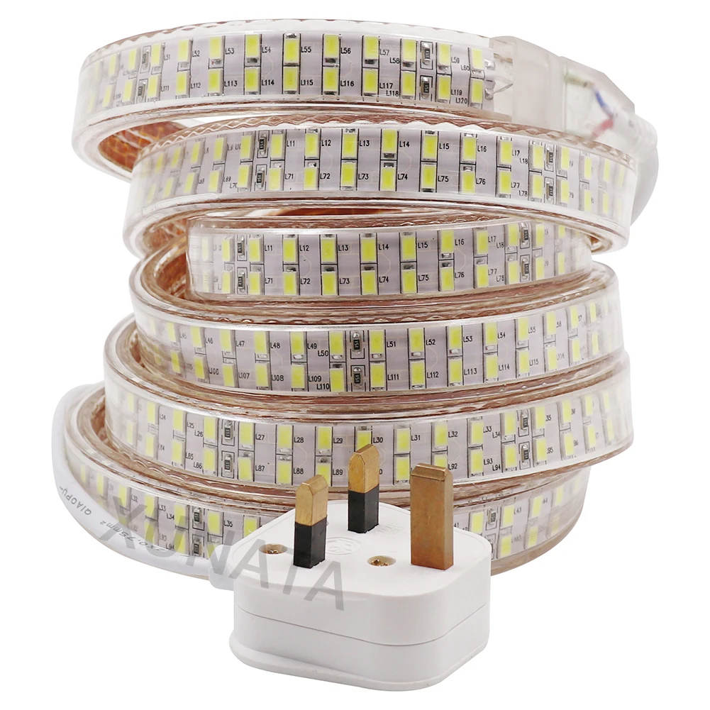 Tanie 220V LED pasek 5730 wysokie bezpieczeństwo o wysokiej jasności 240 sklep