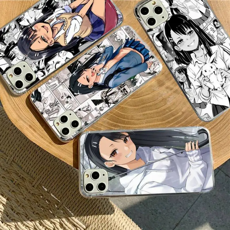 

YNDFCNB nagatoro san anime Phone Case for iPhone 11 12 13 mini pro XS MAX 8 7 6 6S Plus X 5S SE 2020 XR case