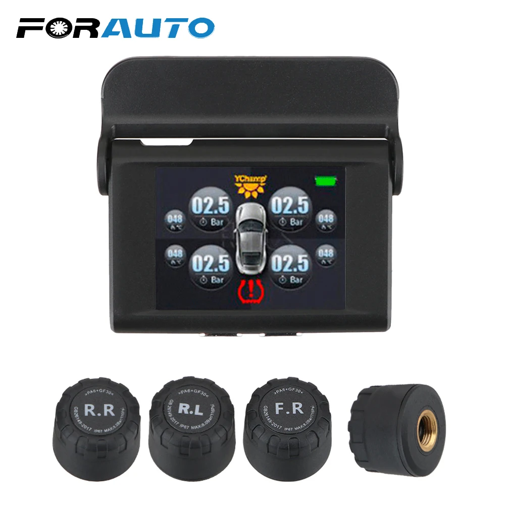 

Автомобильные системы контроля давления в шинах Система контроля давления в шинах Smart Digital ЖК-дисплей Дисплей давления в шинах USB, зарядное у...